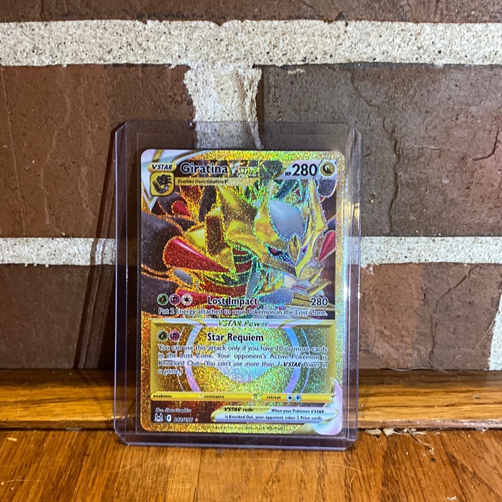 This is a vstar Giratina rare find will go quickly